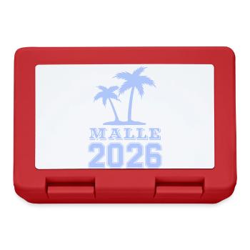 Malle Palmen 2026 - Brotdose - Rot - Vorne