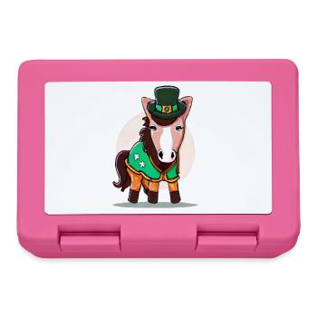 st patrick's day horse - Lunchbox - pink - Front