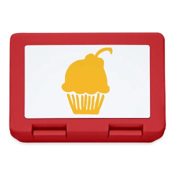 Gâteau d'anniversaire tarte cadeau d'anniversaire muffin - Boîte à goûter - rouge - Devant