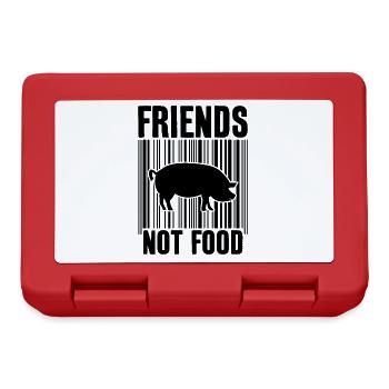 FRIENDS NOT FOOD VEGAN - Lunchbox - red - Front