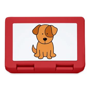 Kleiner Hund Welpe Kinder - Brotdose - Rot - Vorne