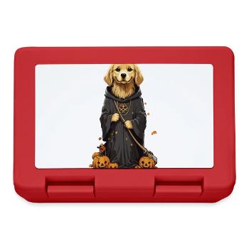 Süßes Halloween Hunde Design Hund Druide Outfit - Brotdose - Rot - Vorne