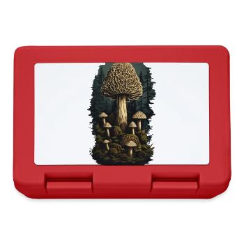 Magic morel mushroom wonder mushroom picker mushroom - Lunchbox - red - Front