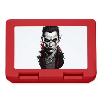 Vampire Night Sanglant Halloween Horreur Illustration - Boîte à goûter - rouge - Devant