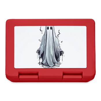 Halloween Ghost Spooky October Ghost - Lunchbox - red - Front