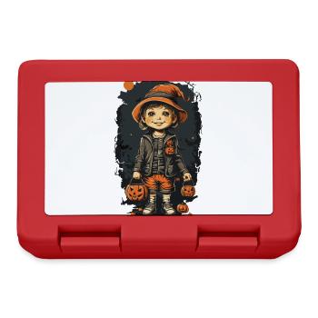 Rétro Halloween Art Kid avec Jack O’Lantern - Boîte à goûter - rouge - Devant