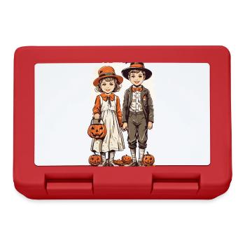 Vintage Trick or Treat Halloween enfants - Boîte à goûter - rouge - Devant