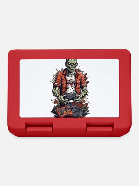 Zombie Gamer Retro Halloween Gaming Fun - Brotdose - Rot