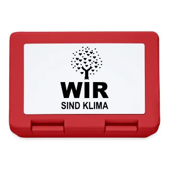 Wir sind Klima - Brotdose - Rot - Vorne