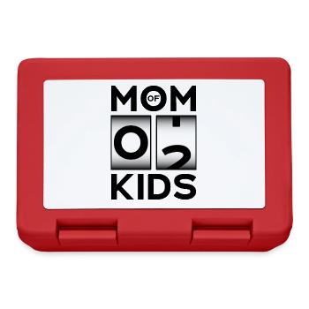 MOM OF 2 KIDS SCHWANGER MAMA ZWEITES KIND - Brotdose - Rot - Vorne