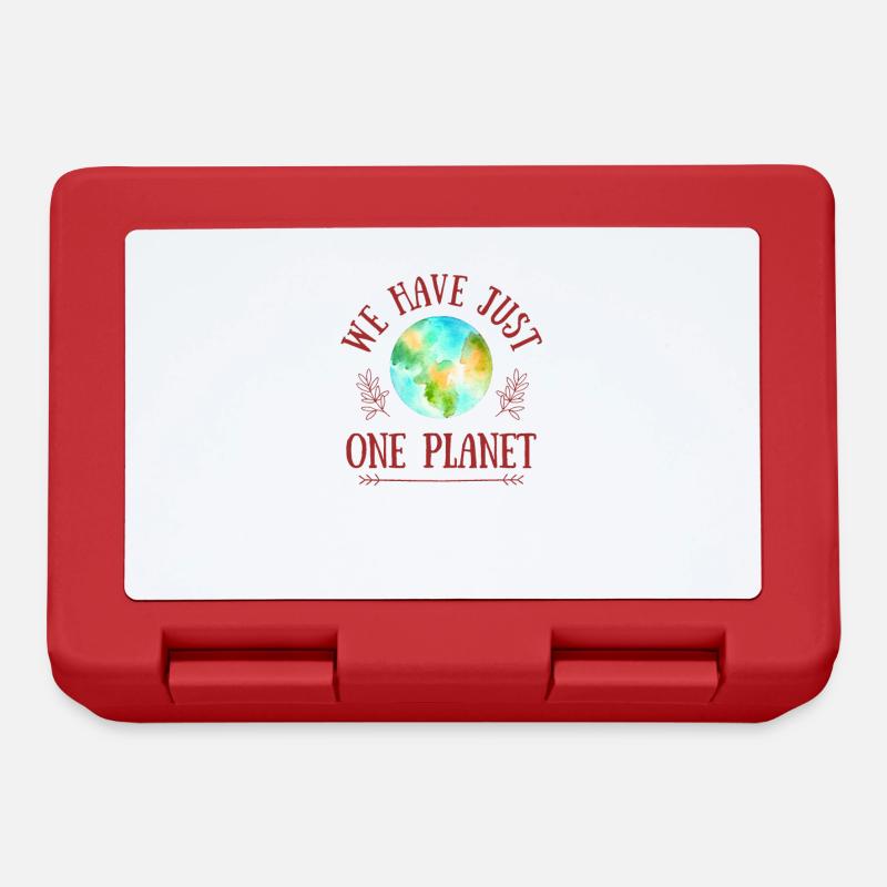 Climate change Environment Nature sustainable plastic eco - Lunchbox - red