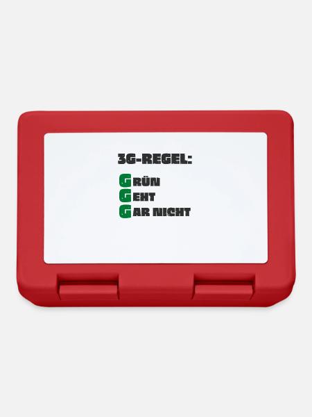 Politik Freiheit Grüne Sozialismus wählen lustig - Brotdose - Rot