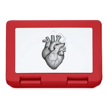 Heart with Butterfly Aesthetic - Lunchbox - red - Front