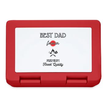 Best Dad Forever BBQ - Lunchbox - red - Front