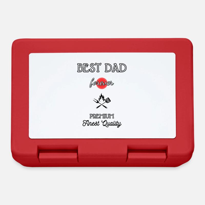 Best Dad Forever BBQ - Lunchbox - red