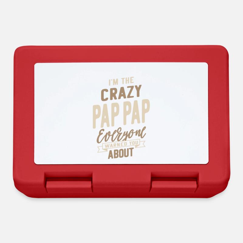 Pap-Pap fou - Boîte à goûter - rouge
