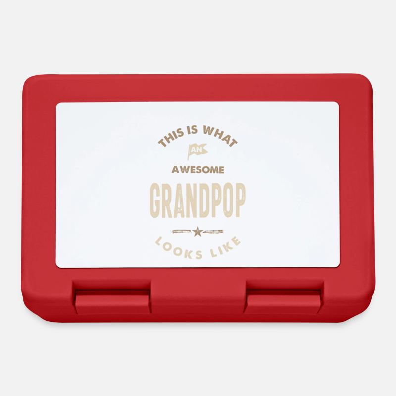 Awesome Grandpop - Lunchbox - red