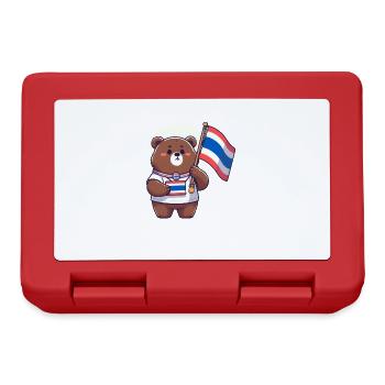 Thai Bear - Lunchbox - red - Front