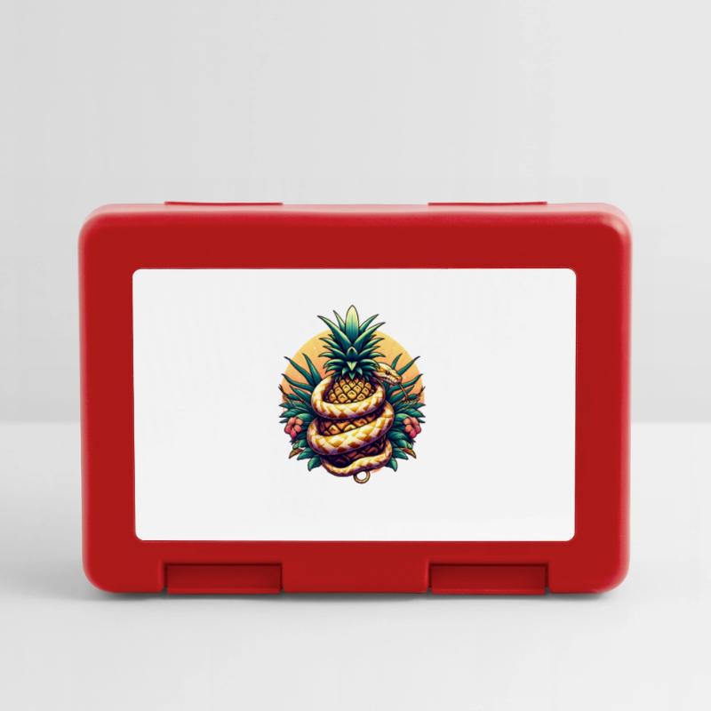 Python around pineapple Lunchbox