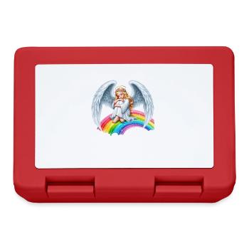 Ange sur arc-en-ciel - Boîte à goûter - rouge - Devant