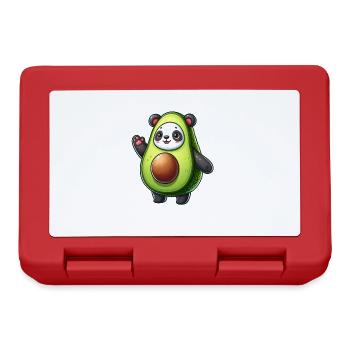 Panda en costume d’avocat - Boîte à goûter - rouge - Devant
