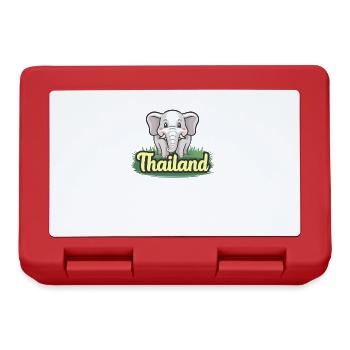 Fier éléphant de Thaïlande - Boîte à goûter - rouge - Devant