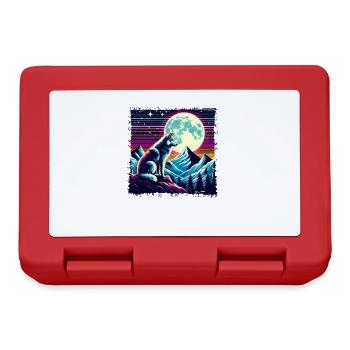 Wolfsnacht in retro style - Lunchbox - red - Front