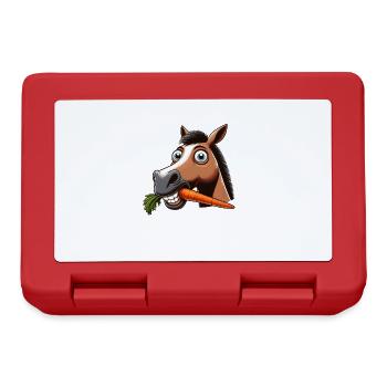 Enjoying horse moment - Lunchbox - red - Front