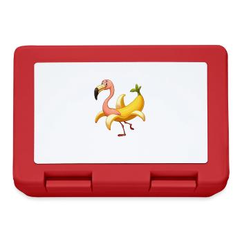 Banana Flamingo - Lunchbox - red - Front