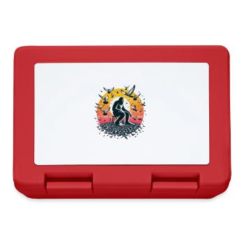 Bigfoot likes pigeons! - Lunchbox - red - Front