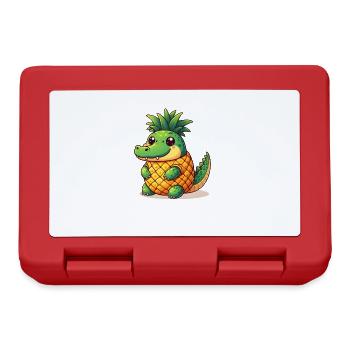 Ananas Krokodil - Brotdose - Rot - Vorne