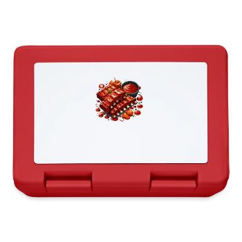 Spare ribs in delicious sauce - Lunchbox - red - Front