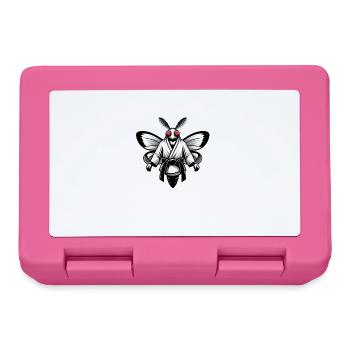 Karate Moth with Black Belt - Lunchbox - pink - Front