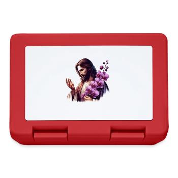 Jésus aux orchidées pourpres - Boîte à goûter - rouge - Devant