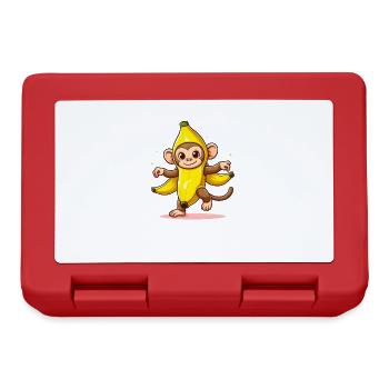 Banana Monkey - Lunchbox - red - Front