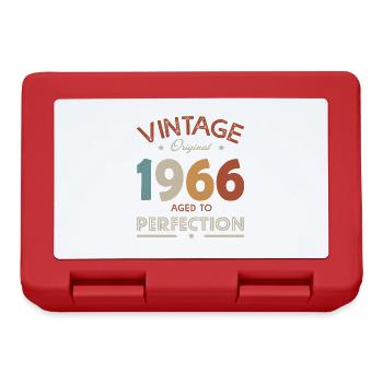 56 years vintage gift humor Born in 1966 - Lunchbox - red - Front