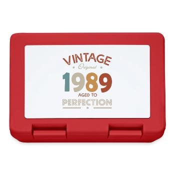 33 ans vintage cadeau humour Né en Née en 1989 - Boîte à goûter - rouge - Devant