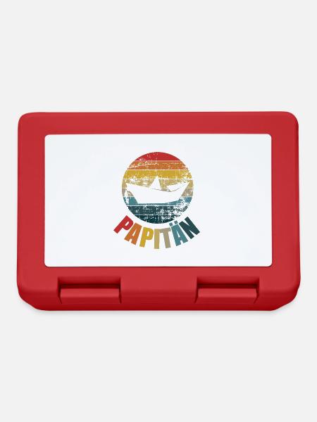 PAPITÄN KAPITÄN VATERTAG CAPTAIN - Brotdose - Rot