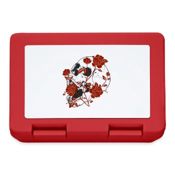 Flowers and Roses - Brotdose - Rot - Vorne