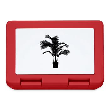 Houseplant black - Lunchbox - red - Front