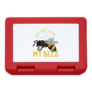 Penser aux abeilles Faune Nature Apiculture - Boîte à goûter - rouge - Devant