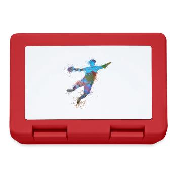 Handball, handballer, beach handball,graffiti - Lunchbox - red - Front