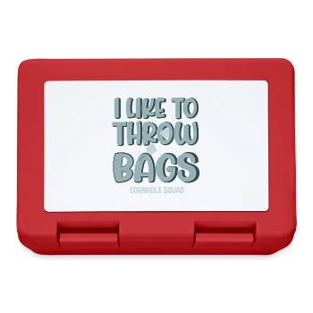 Throwing Bags Cornhole Player Hobby Sports - Lunchbox - red - Front