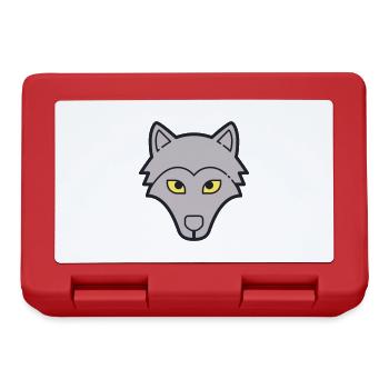 wolf - Lunchbox - red - Front