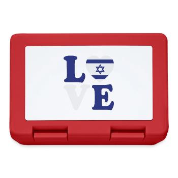 Liebe Israel - Brotdose - Rot - Vorne
