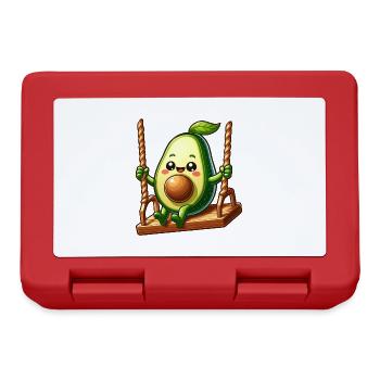Avocado on the swing - Lunchbox - red - Front