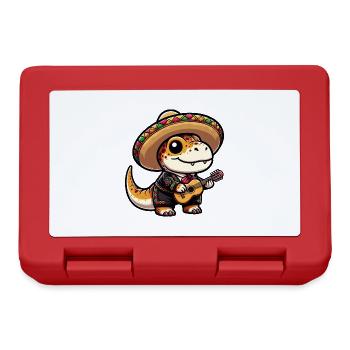 Cinco de Mayo T-Rex Mariachi Party - Lunchbox - red - Front