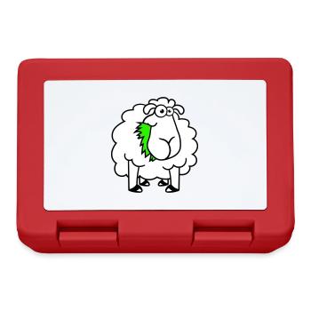 Sheep Eats Grasses Eat Grass Hungry Funny - Lunchbox - red - Front