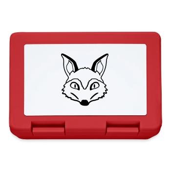 Renard Mauvais œil Dangereux Fou Animal sauvage - Boîte à goûter - rouge - Devant