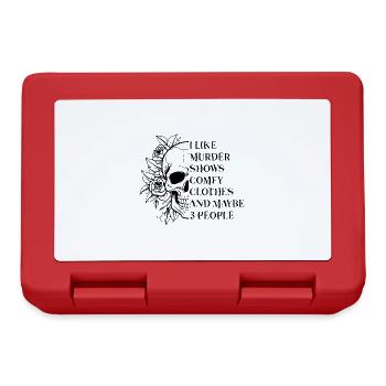 Comfy Crime Lover Skull - Brotdose - Rot - Vorne